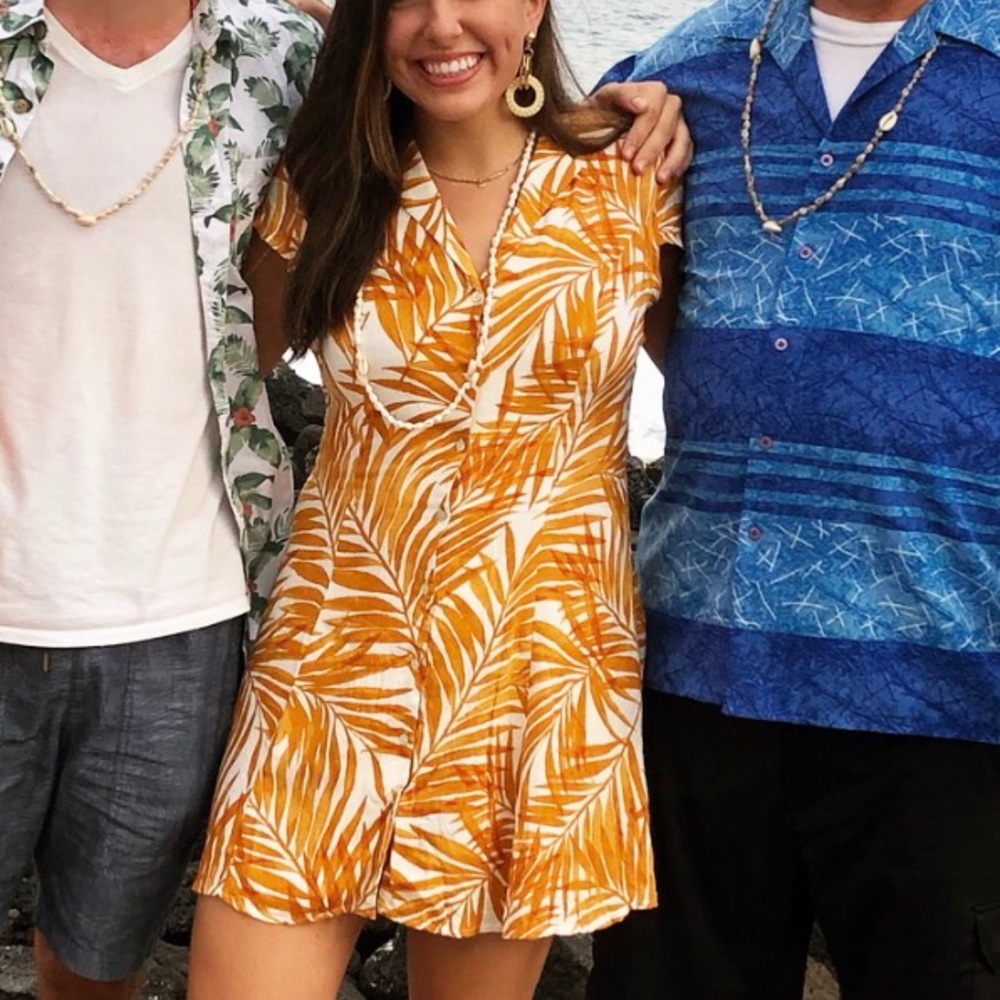 F21 button up dress